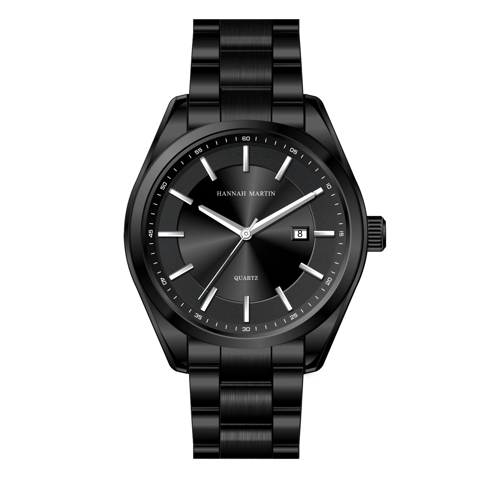 Relógio Masculino Aço Inox Quartzo Hannah Martin Stainless