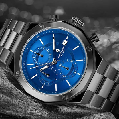 Relógio Masculino Aço Inoxidável Sapphero