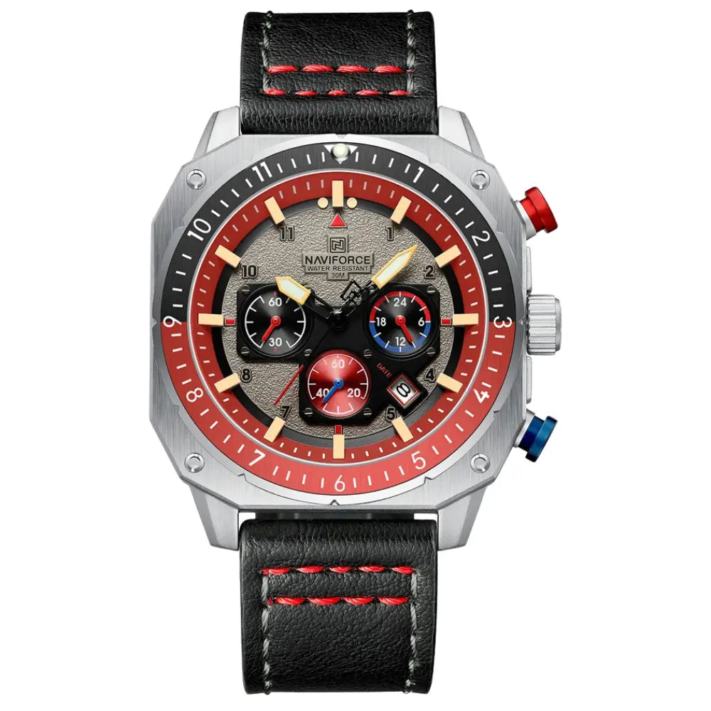 Relógio Masculino Esportivo A Prova D'água Naviforce Luxor