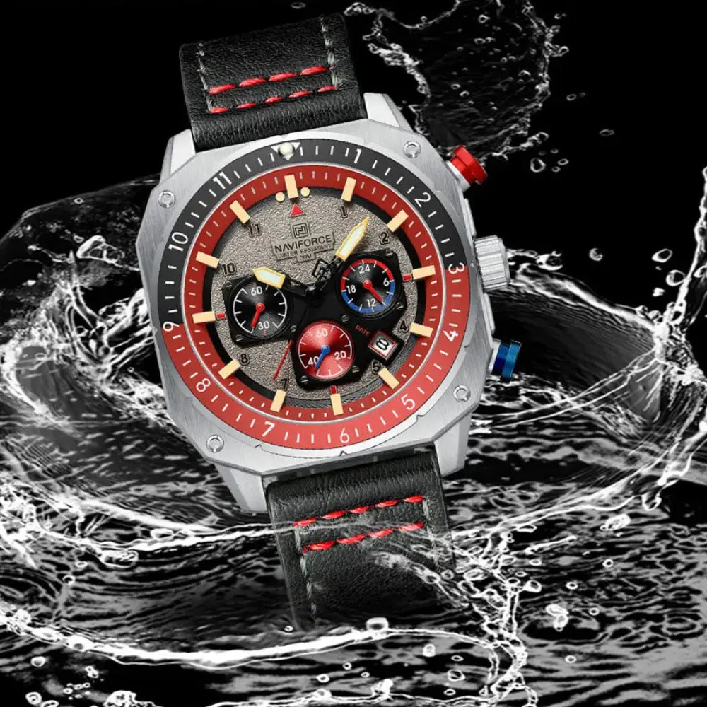 Relógio Masculino Esportivo A Prova D'água Naviforce Luxor