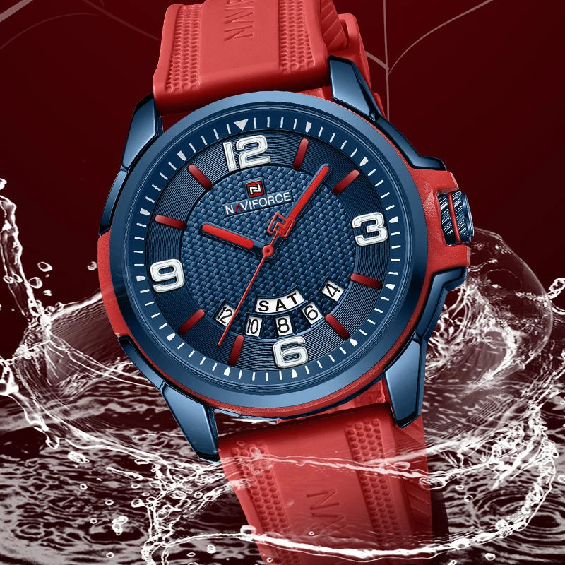 Relógio Masculino Esportivo Quartzo Naviforce Military Color