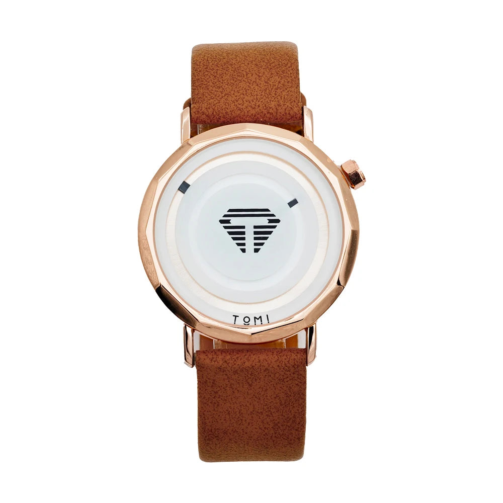 Relógio Masculino Minimalista Casual Roman