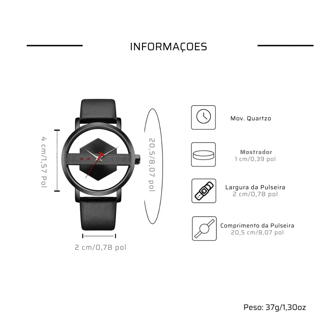 Relógio Masculino Minimalista Fashion