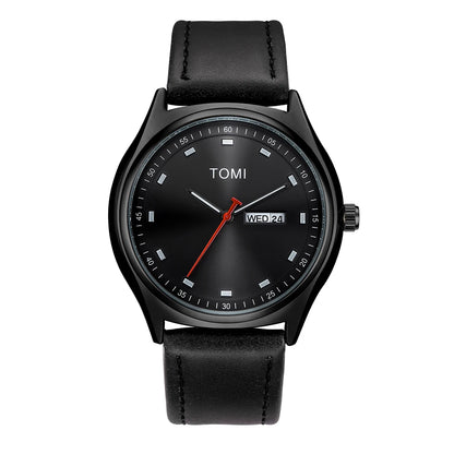 Relógio Masculino Minimalista Pulseira de Couro Athens