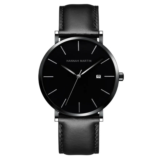 Relógio Masculino Pulseira de Couro Quartzo Hannah Martin Vulcano
