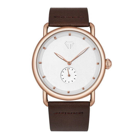 Relógio Masculino Pulseira de Couro Quartzo Proteo