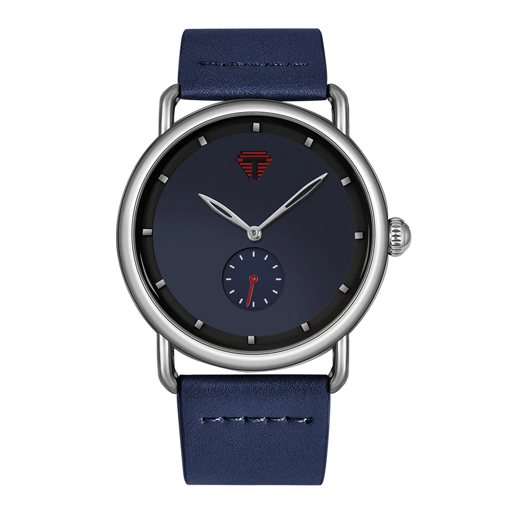 Relógio Masculino Pulseira de Couro Quartzo Proteo