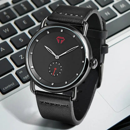 Relógio Masculino Pulseira de Couro Quartzo Proteo