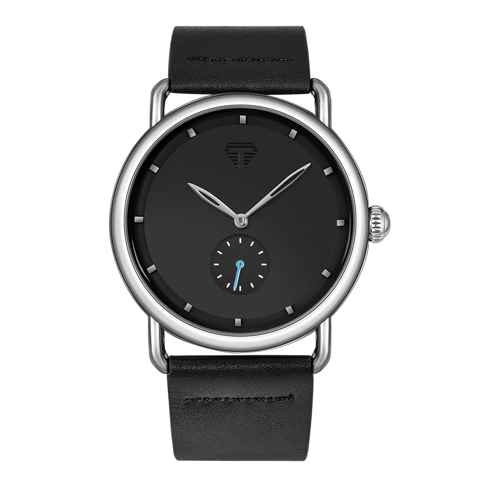 Relógio Masculino Pulseira de Couro Quartzo Proteo