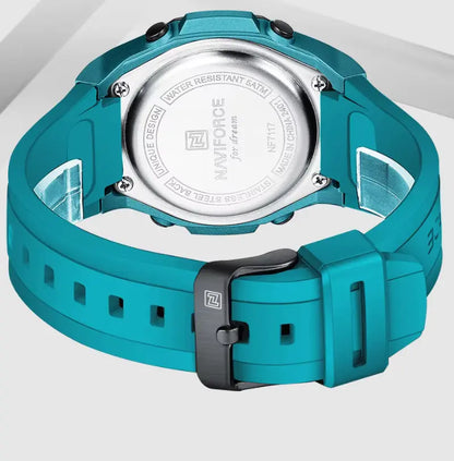 Relógio Masculino Pulseira de Silicone A Prova D'água Naviforce Ocean