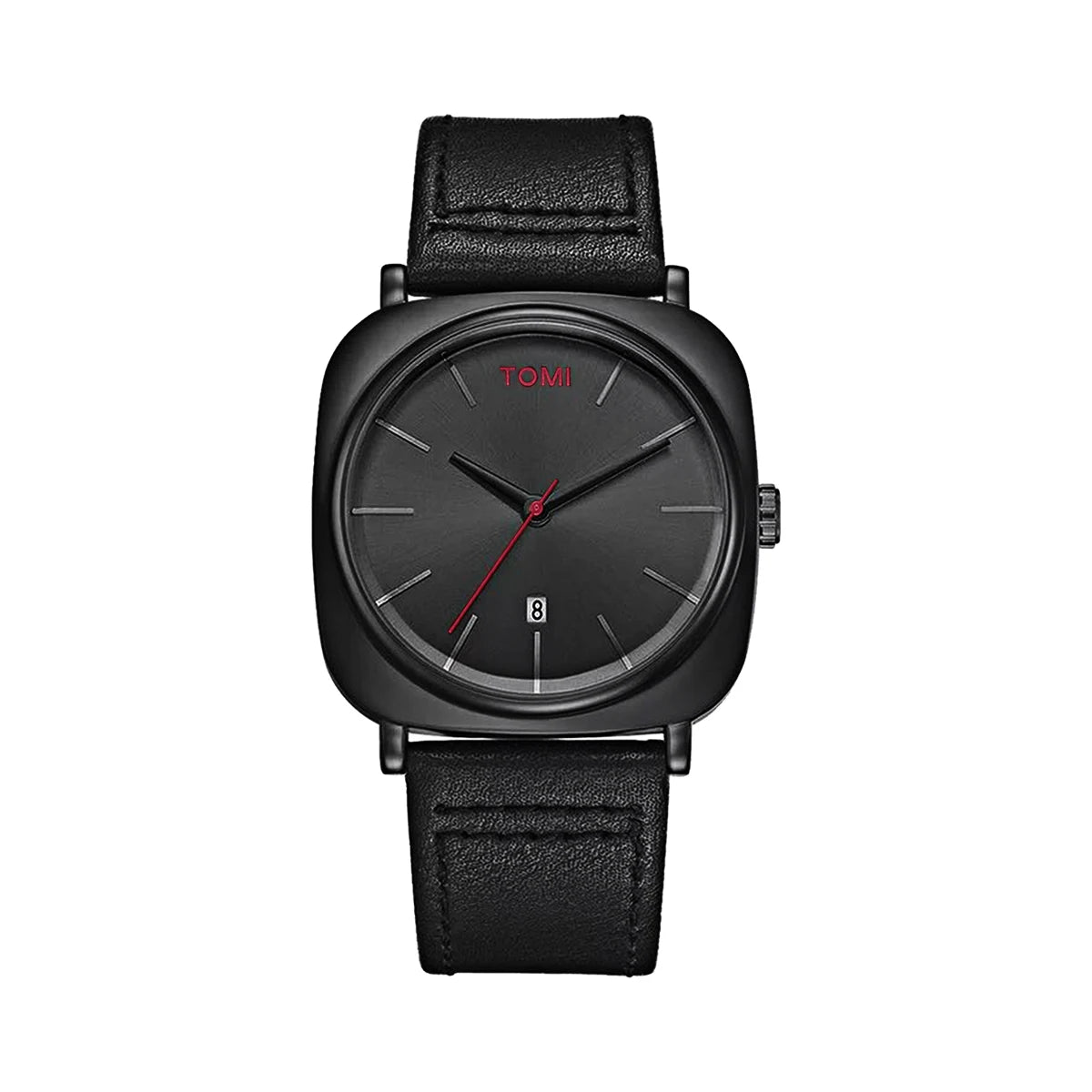 Relógio Masculino Quadrado Pulseira de Couro Proteo