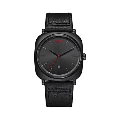 Relógio Masculino Quadrado Pulseira de Couro Proteo