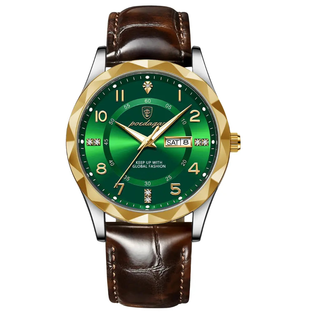 Relógio Masculino Quartzo a Prova D'água Poedagar Luxury