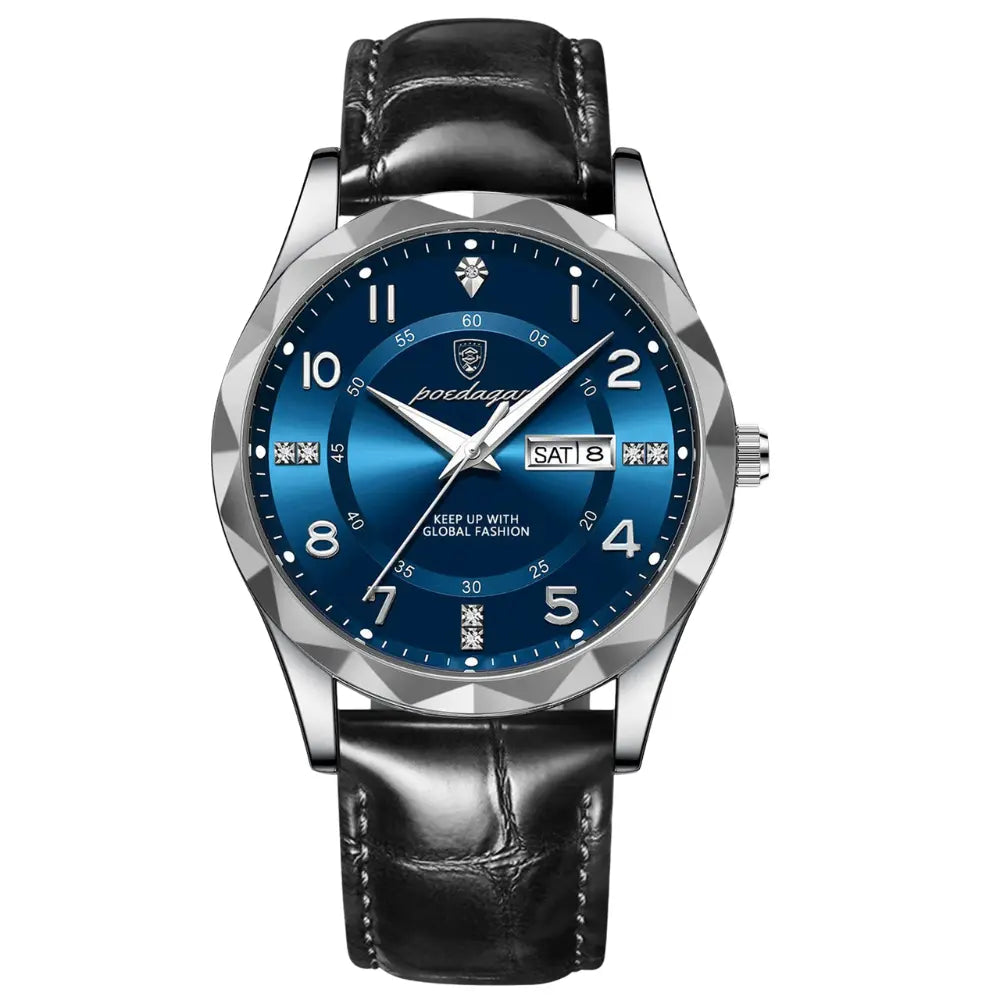 Relógio Masculino Quartzo a Prova D'água Poedagar Luxury