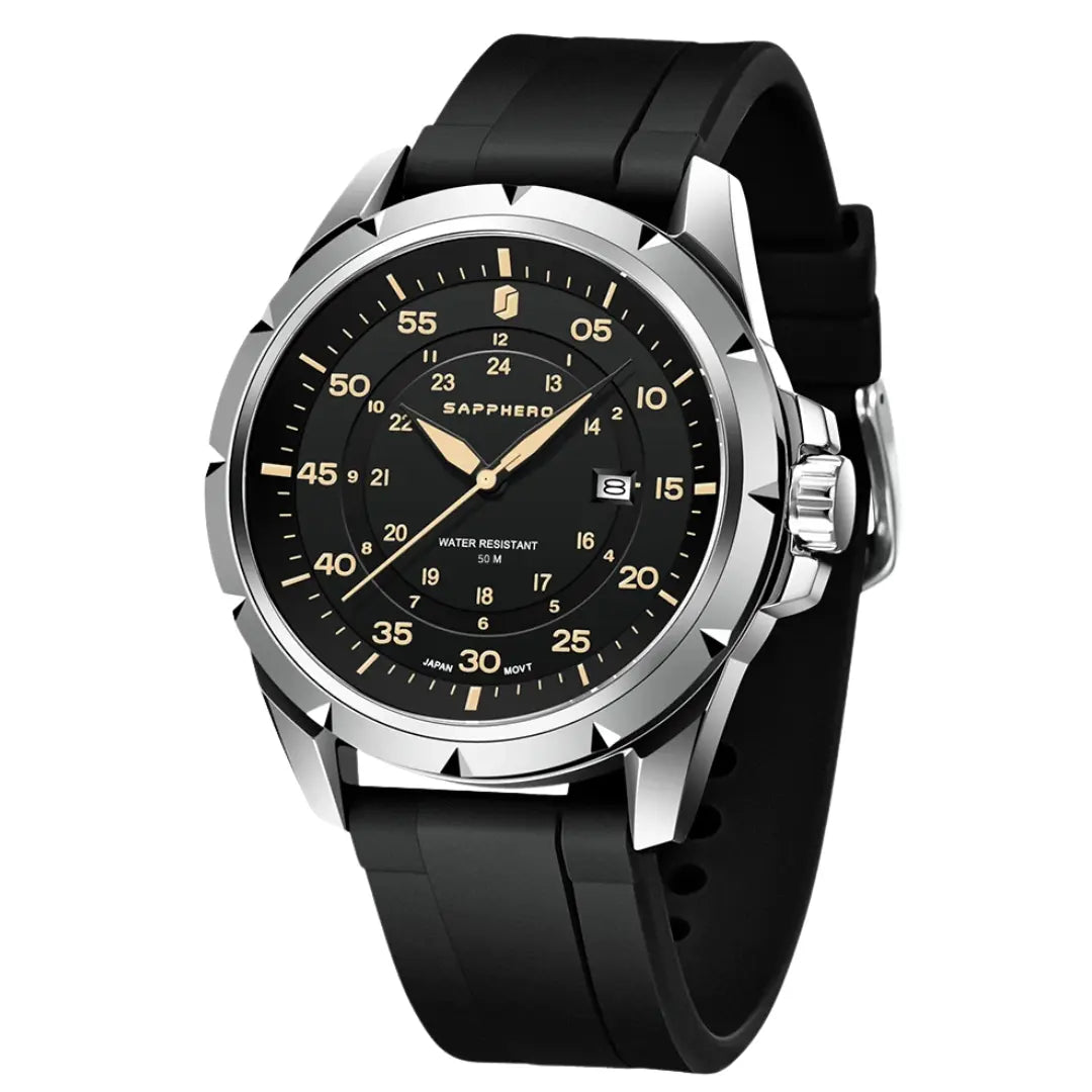 Relógio Masculino com Pulseira de Silicone Premium
