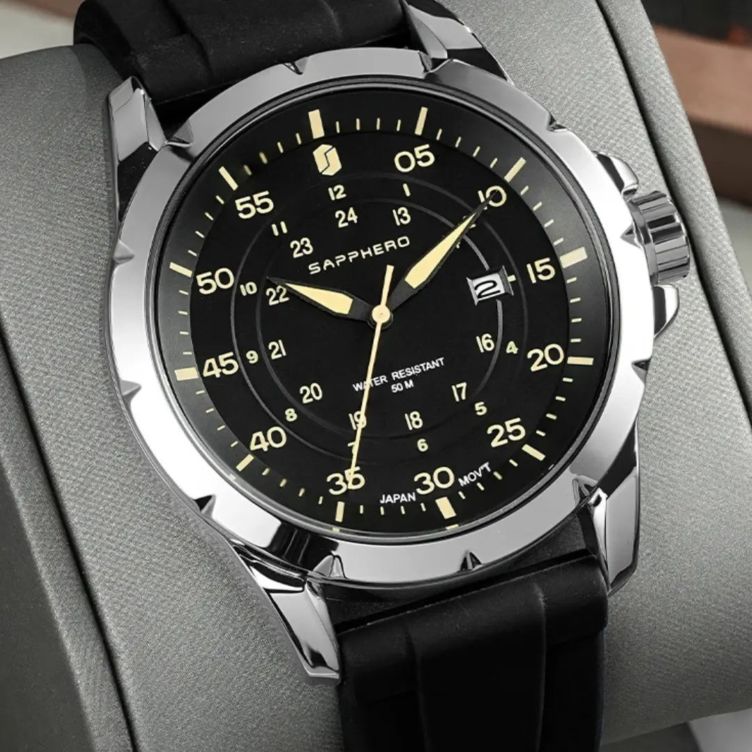 Relógio Masculino com Pulseira de Silicone Premium