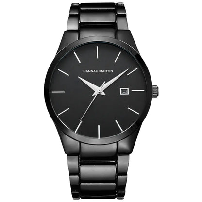 Relógio Masculino em Aço Inox Quartzo Hannah Martin Black