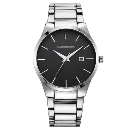 Relógio Masculino em Aço Inox Quartzo Hannah Martin Black
