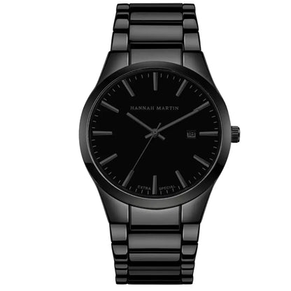 Relógio Masculino em Aço Inox Quartzo Hannah Martin Black