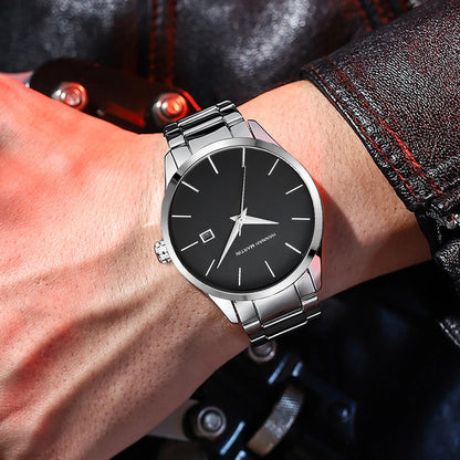Relógio Masculino em Aço Inox Quartzo Hannah Martin Black