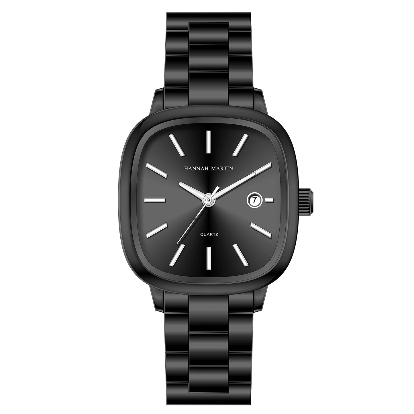 Relógio Masculino em Aço Inox e Quartzo Hannah Martin Diamond