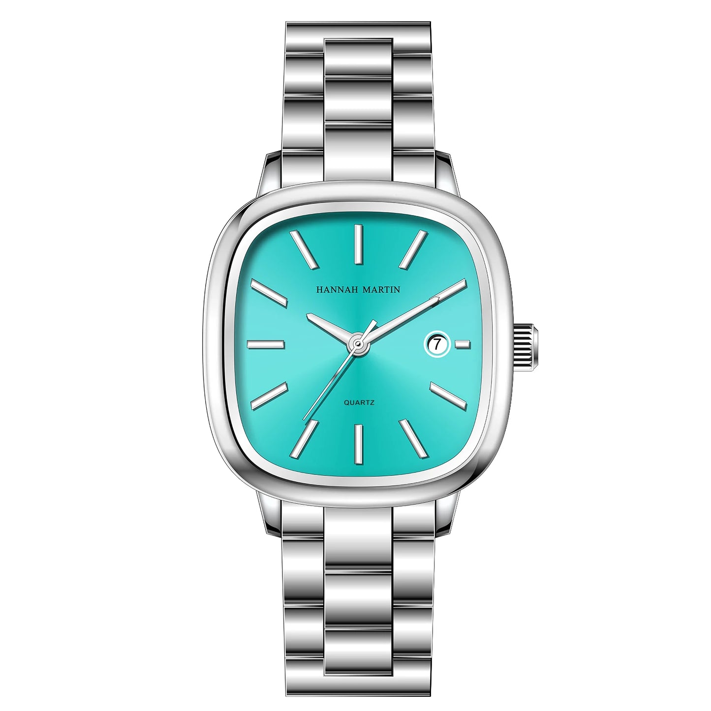 Relógio Masculino em Aço Inox e Quartzo Hannah Martin Diamond