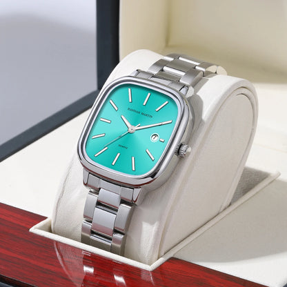 Relógio Masculino em Aço Inox e Quartzo Hannah Martin Diamond