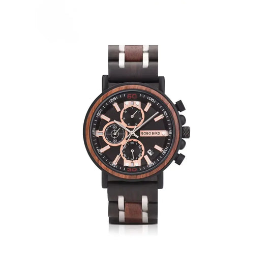 Relógio Masculino em Madeira Bobo Bird Lux