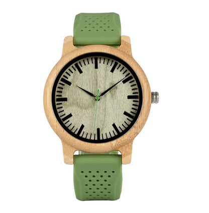 Relógio Masculino em Madeira Quartzo Bobo Bird Bamboo (+ Brinde)
