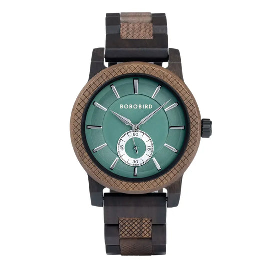Relógio Masculino em Madeira Quartzo Bobo Bird Business