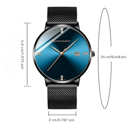 Relógio Masculino em Quartzo Hannah Martin Luxury