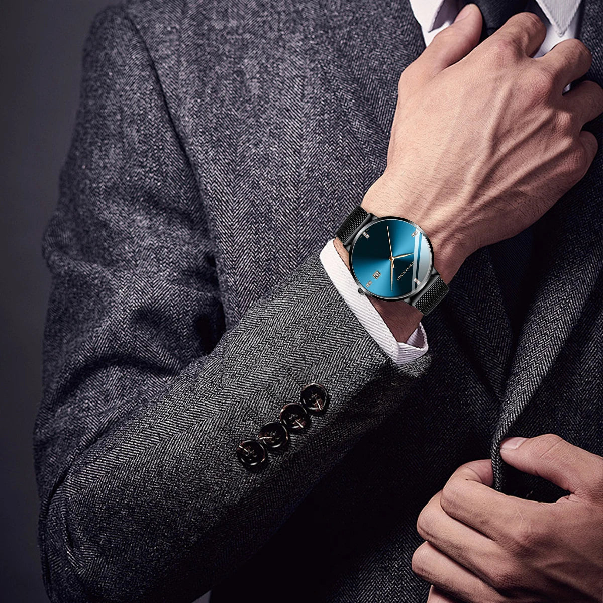 Relógio Masculino em Quartzo Hannah Martin Luxury