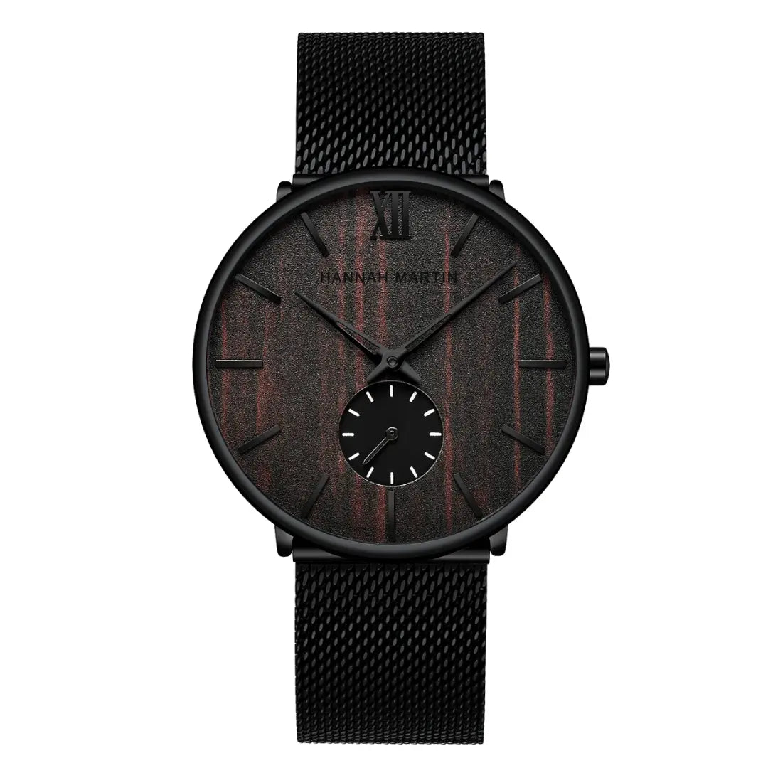 Relógio Masculino em Quartzo Hannah Martin Wooden