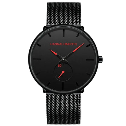 Relógio Masculino em Quartzo Minimalista Hannah Martin Agon