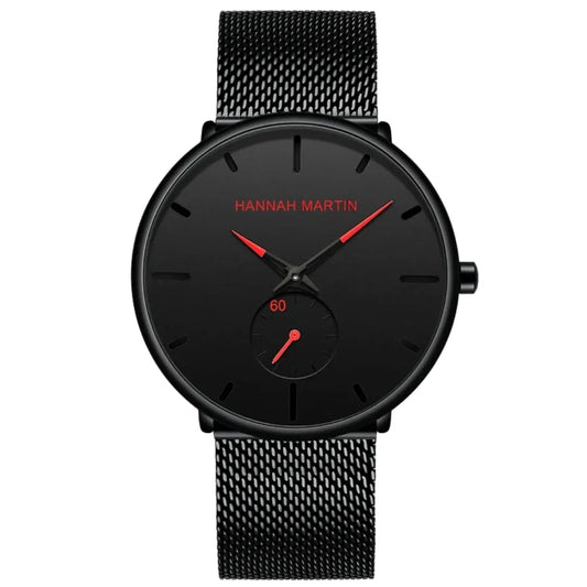 Relógio Masculino em Quartzo Minimalista Hannah Martin Agon