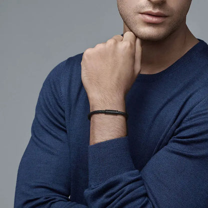 Pulseira Masculina em Couro - Orion