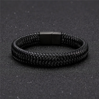 Pulseira Masculina em Couro Dimitrios