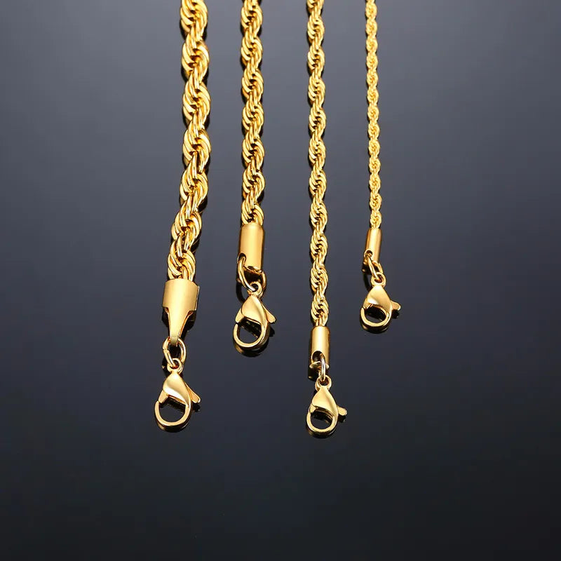 Colar Masculino Aço Inoxidável Dourado - Orion