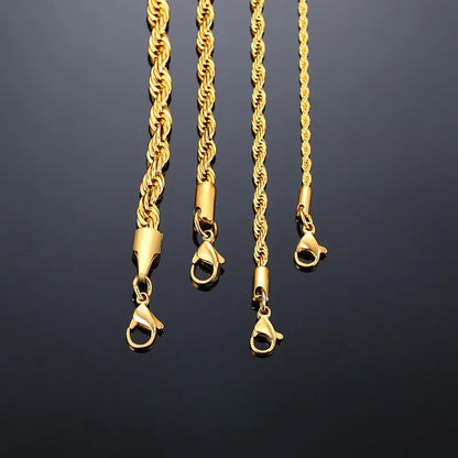 Colar Masculino Aço Inoxidável Dourado - Orion