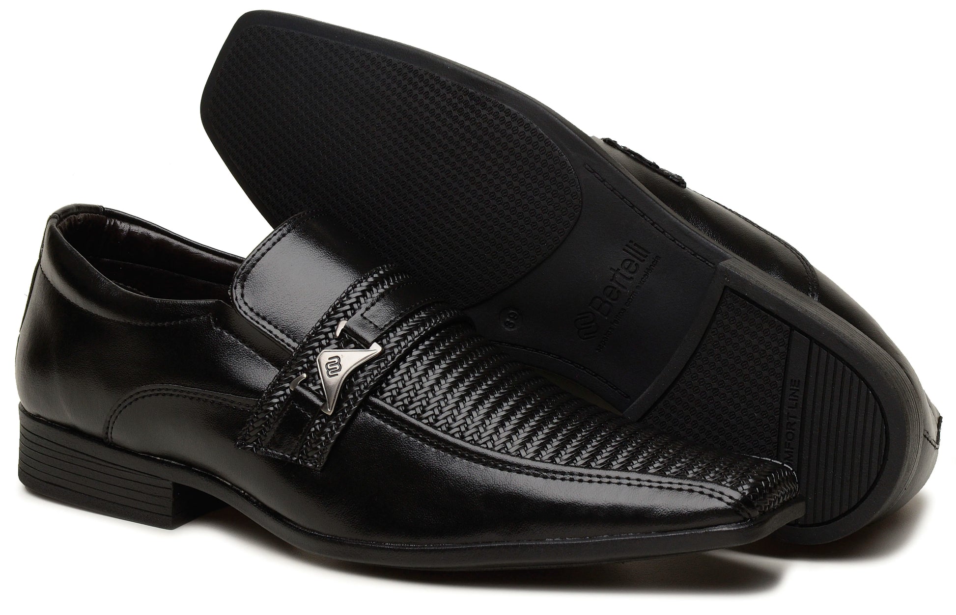 Sapato Masculino Social Luxo Couro Trançado