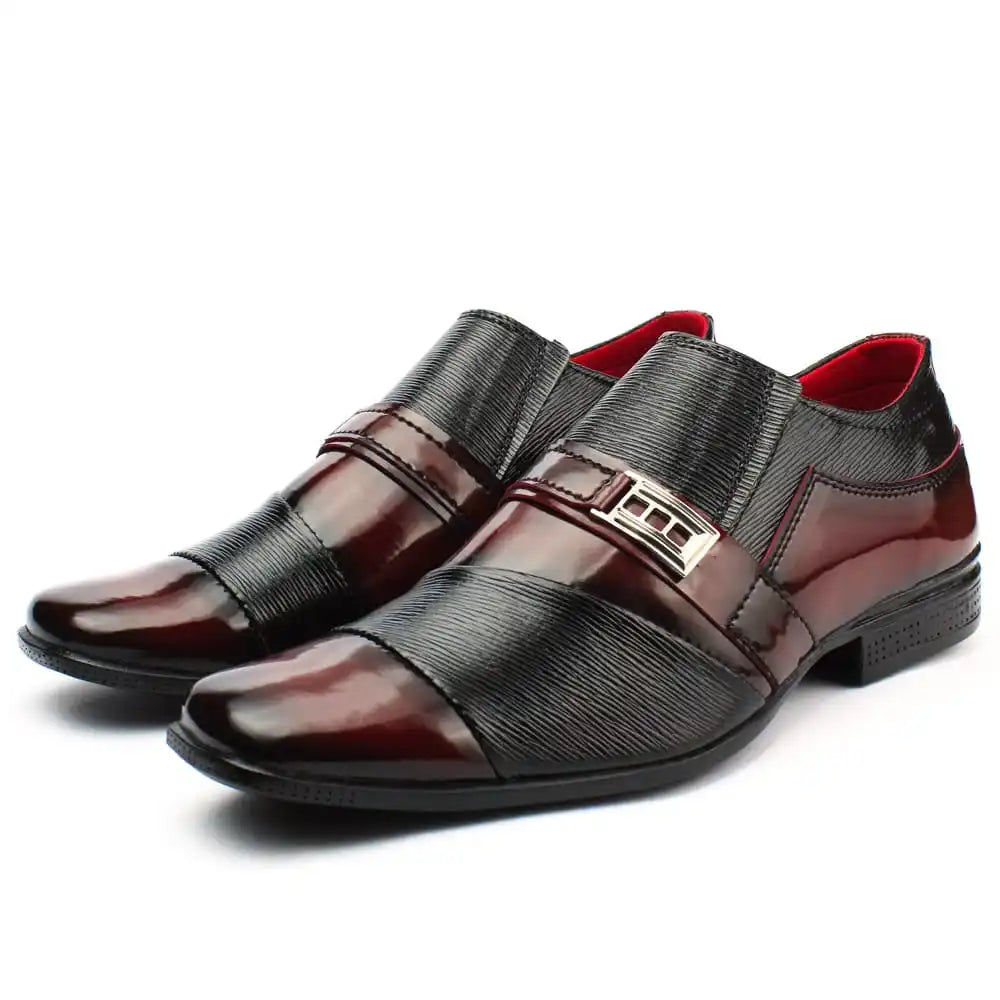 Sapato Social Masculino em Couro Ecológico Luxury