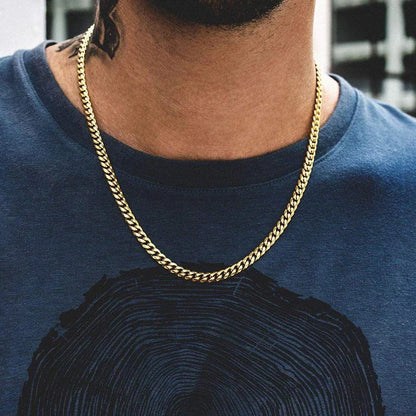 Colar Masculino Aço Inoxidável Dourado- Orion