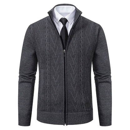 Suéter Masculino com Zíper Cardigan Premium