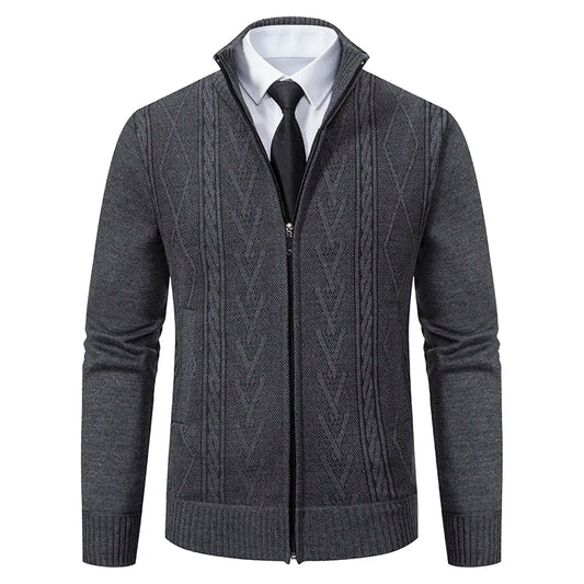 Suéter Masculino com Zíper Cardigan Premium