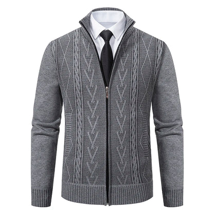 Suéter Masculino com Zíper Cardigan Premium