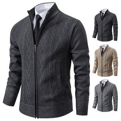 Suéter Masculino com Zíper Cardigan Premium
