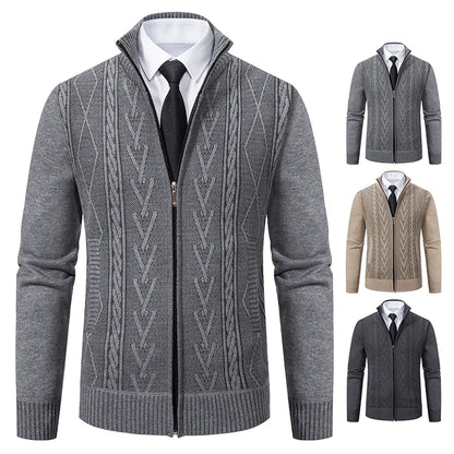 Suéter Masculino com Zíper Cardigan Premium