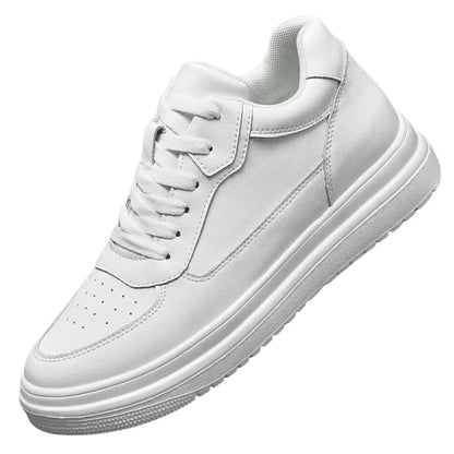 Tênis Masculino Casual de Couro Elevation - Ganhe 8cm de Altura!