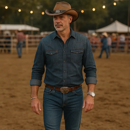 Chapéu Masculino Cowboy Vintage Taurus