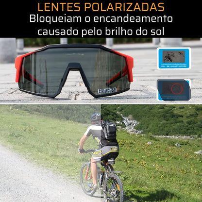 Óculos Esportivo Lentes Polarizadas UV400 KE9022